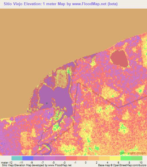 Sitio Viejo,Mexico Elevation Map