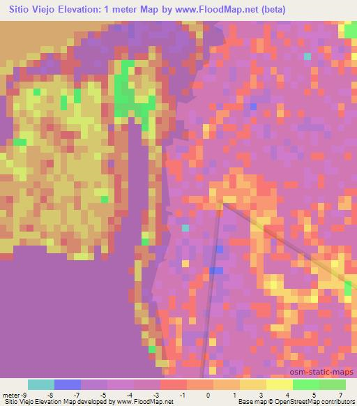 Sitio Viejo,Mexico Elevation Map