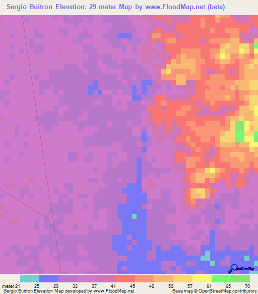 Sergio Buitron,Mexico Elevation Map