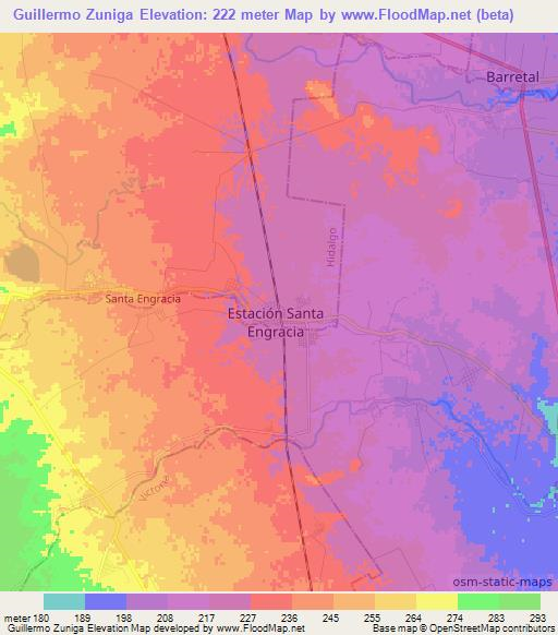 Guillermo Zuniga,Mexico Elevation Map