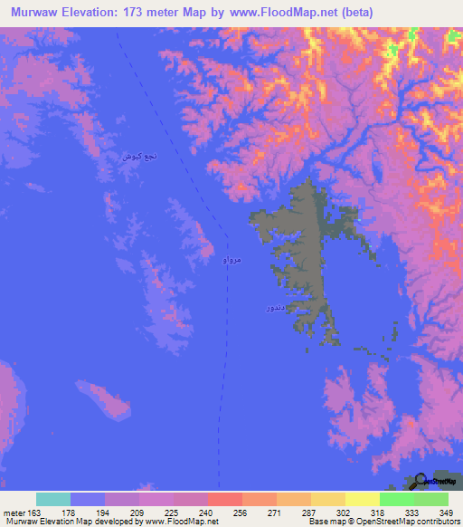 Murwaw,Egypt Elevation Map