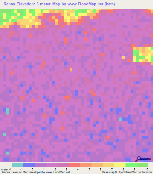 Ranas,Mexico Elevation Map