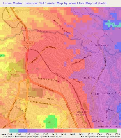 Lucas Martin,Mexico Elevation Map