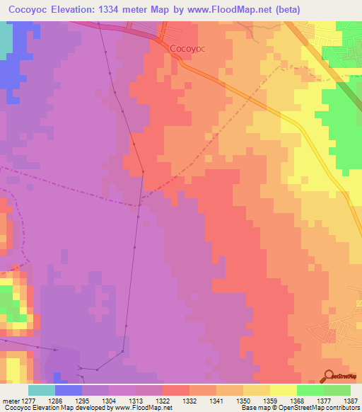 Cocoyoc,Mexico Elevation Map