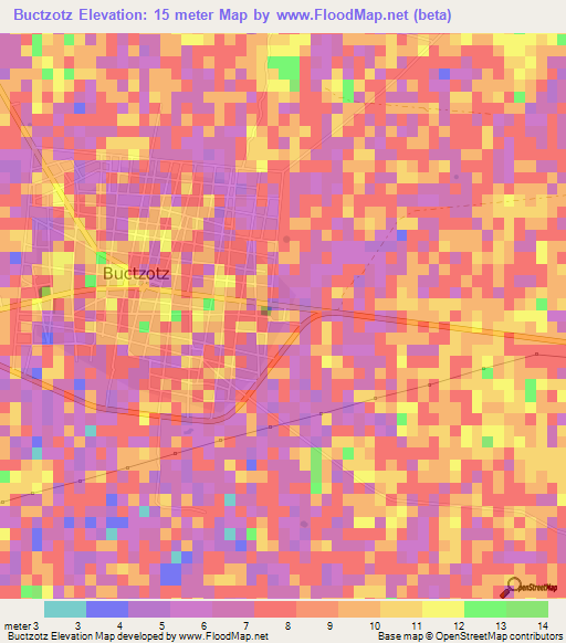 Buctzotz,Mexico Elevation Map