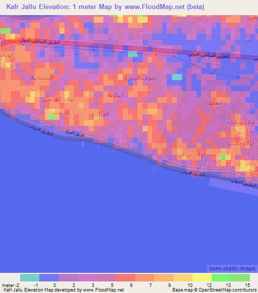 Kafr Jallu,Egypt Elevation Map