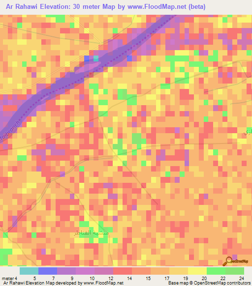 Ar Rahawi,Egypt Elevation Map