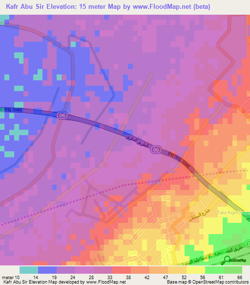 Kafr Abu Sir,Egypt Elevation Map