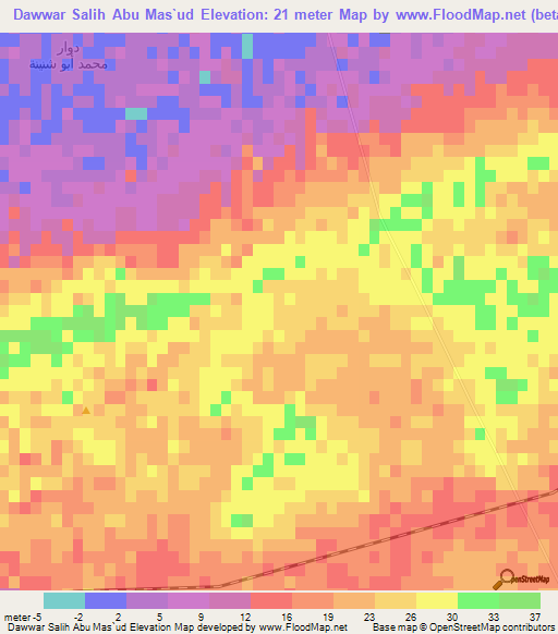 Dawwar Salih Abu Mas`ud,Egypt Elevation Map