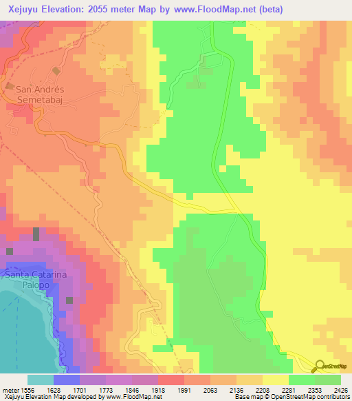 Xejuyu,Guatemala Elevation Map