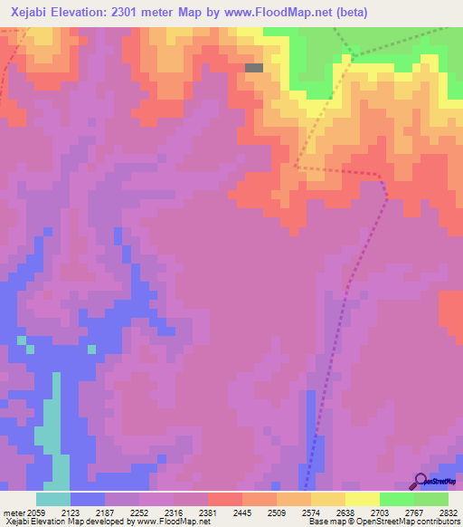 Xejabi,Guatemala Elevation Map