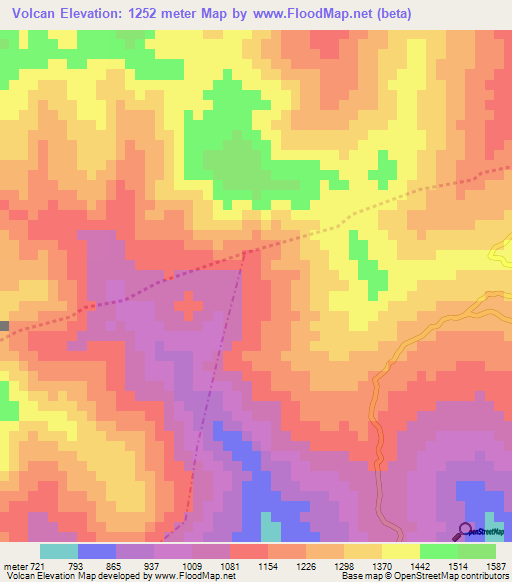 Volcan,Guatemala Elevation Map