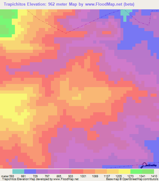 Trapichitos,Guatemala Elevation Map