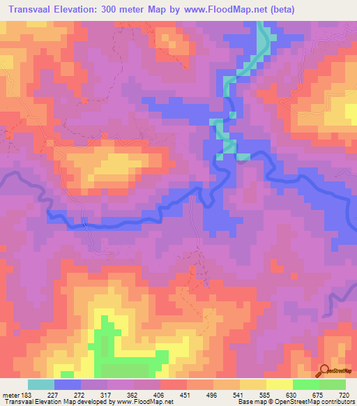 Transvaal,Guatemala Elevation Map