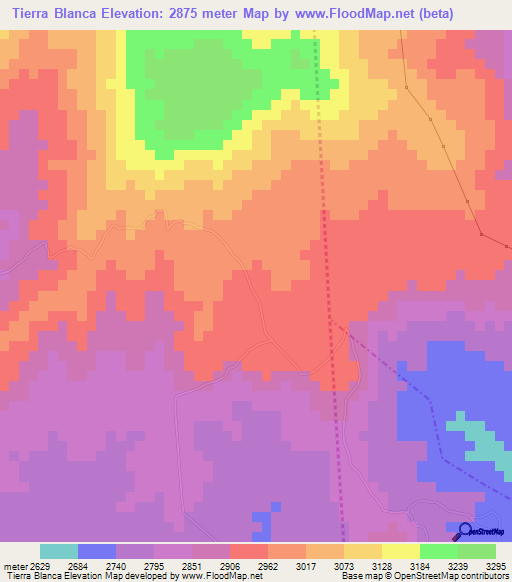 Tierra Blanca,Guatemala Elevation Map