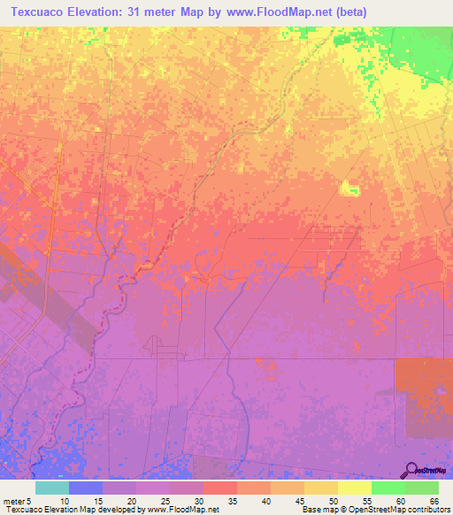 Texcuaco,Guatemala Elevation Map