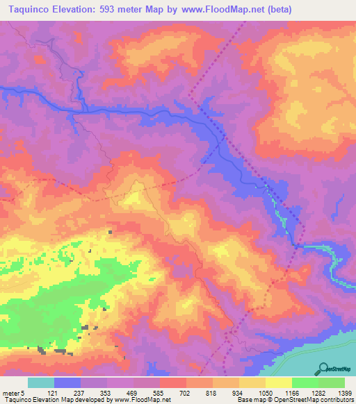 Taquinco,Guatemala Elevation Map