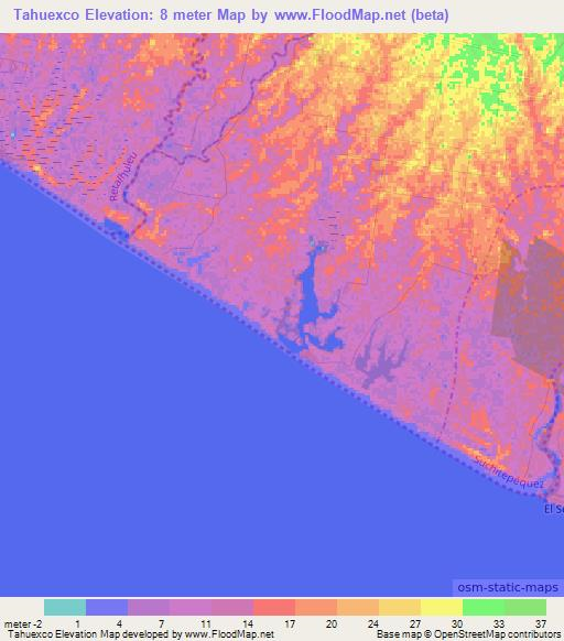 Tahuexco,Guatemala Elevation Map