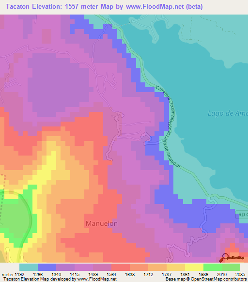 Tacaton,Guatemala Elevation Map