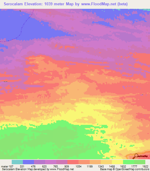 Serocalam,Guatemala Elevation Map