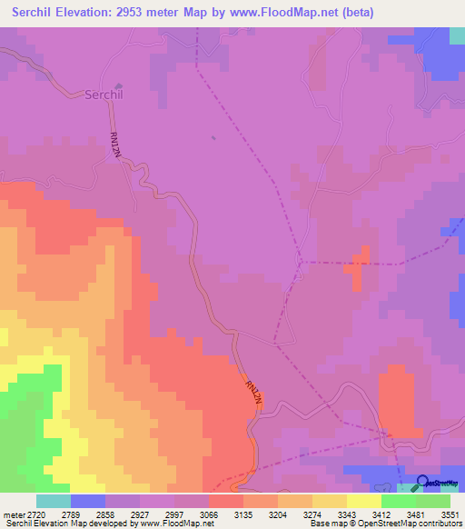 Serchil,Guatemala Elevation Map