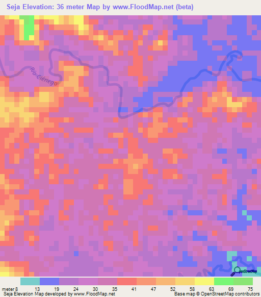 Seja,Guatemala Elevation Map