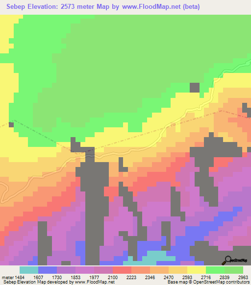 Sebep,Guatemala Elevation Map