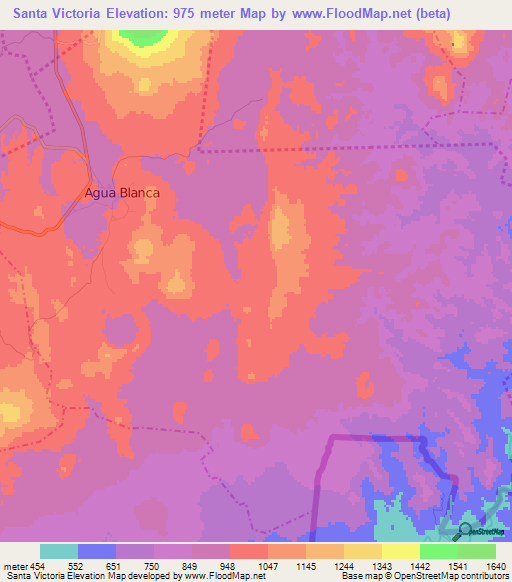 Santa Victoria,Guatemala Elevation Map