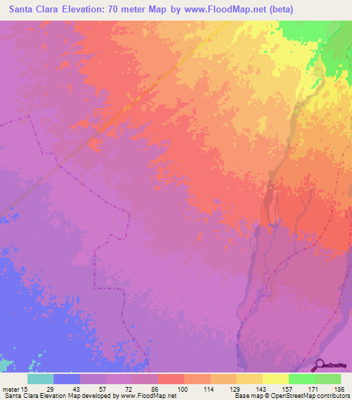 Santa Clara,Guatemala Elevation Map