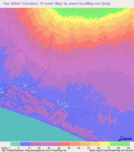 San Rafael,Guatemala Elevation Map