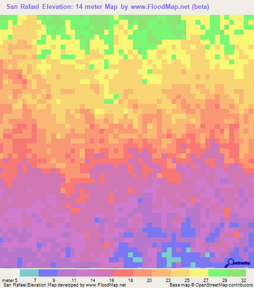 San Rafael,Guatemala Elevation Map