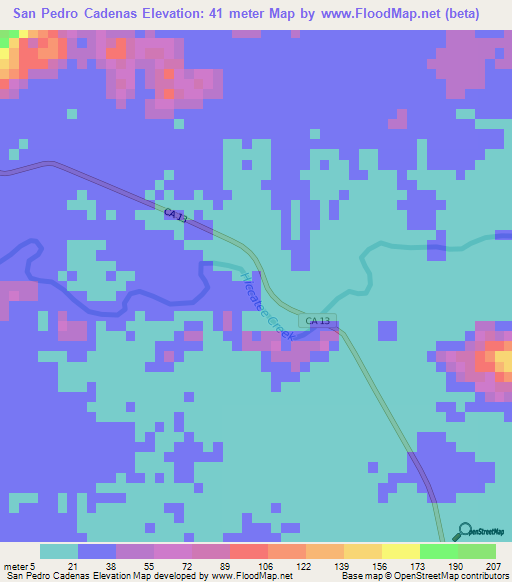 San Pedro Cadenas,Guatemala Elevation Map