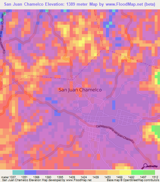 San Juan Chamelco,Guatemala Elevation Map