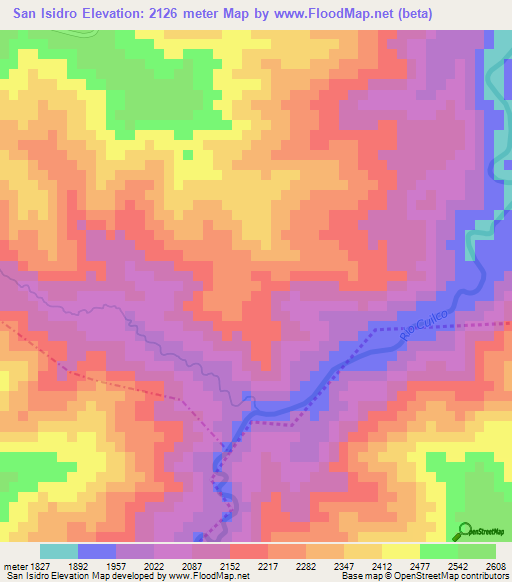 San Isidro,Guatemala Elevation Map