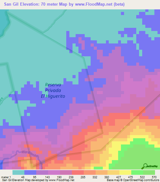 San Gil,Guatemala Elevation Map