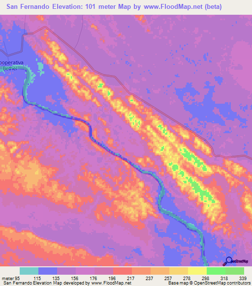 San Fernando,Guatemala Elevation Map