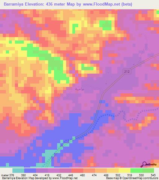 Barramiya,Egypt Elevation Map