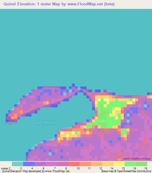 Quinel,Guatemala Elevation Map