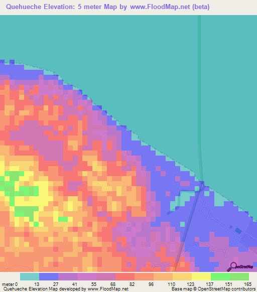 Quehueche,Guatemala Elevation Map