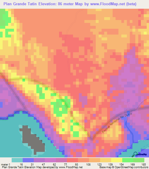 Plan Grande Tatin,Guatemala Elevation Map