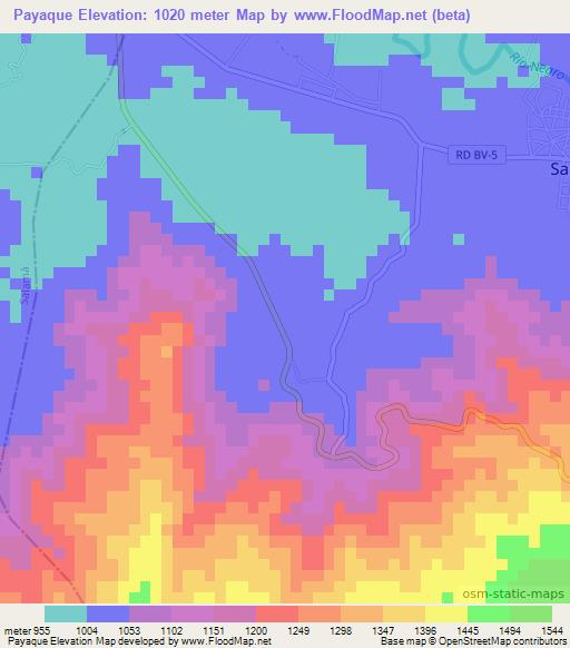 Payaque,Guatemala Elevation Map