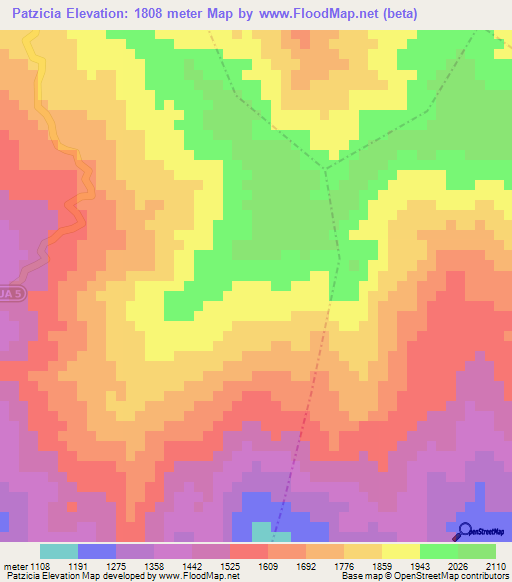 Patzicia,Guatemala Elevation Map