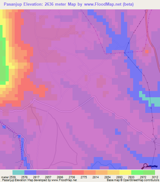 Pasanjup,Guatemala Elevation Map