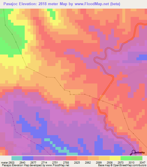 Pasajoc,Guatemala Elevation Map