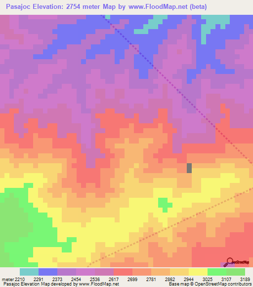 Pasajoc,Guatemala Elevation Map