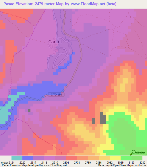 Pasac,Guatemala Elevation Map