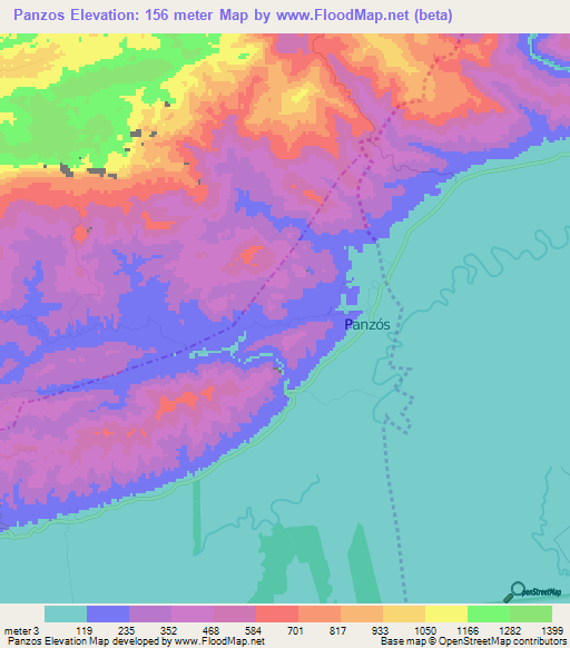 Panzos,Guatemala Elevation Map