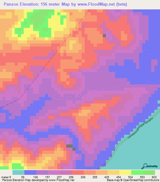 Panzos,Guatemala Elevation Map