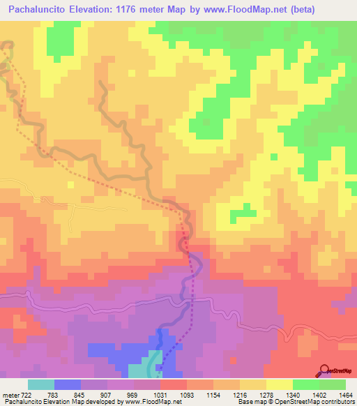 Pachaluncito,Guatemala Elevation Map