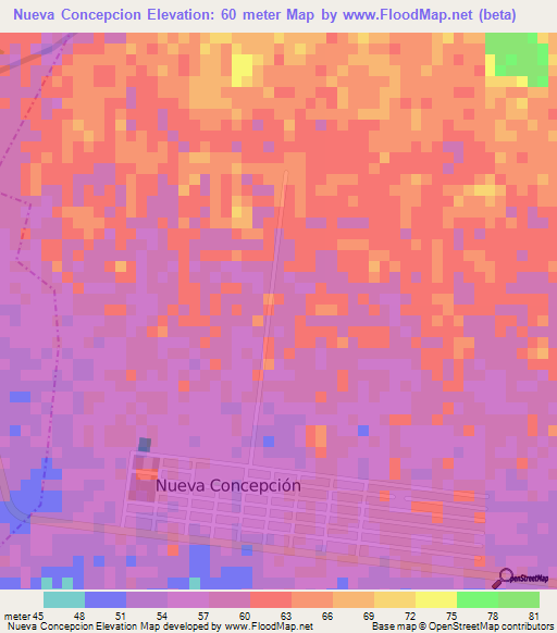 Nueva Concepcion,Guatemala Elevation Map